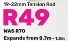 19-22mm Tension Rod