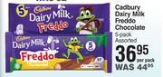 Cadbury Dairy Milk Freddo Chocolate Assorted-5's Per Pack