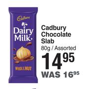 Cadbury Chocolate Slab Assorted-80g