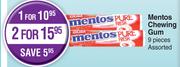 Mentos Chewing Gum Assorted-For 2 x 9 Pieces