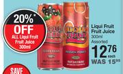 Liqui Fruit Fruit Juice Assorted-300ml Each
