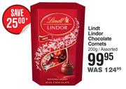 Lindt Lindor Chocolate Cornets Assorted-200g
