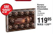 Ferrero Rondnoir Chocolates-138g x 14 Pieces