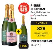 Pierre Jourdan Brut, Belle Nectar Or Cuvee Belle Rose-6 x 750ml