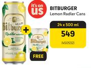 Bit Burger Lemon Radler Cans-24 x 500ml