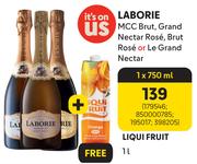 Laborie MCC Brut, Grand Nectar Rose, Brut Rose Or Le Grand Nectar-750ml