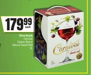 Olive Brook Carnival Classic Red Or Natural Sweet Red-5L Each