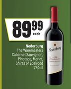 Nederburg The Winemasters Cabernet Sauvignon, Pinotage, Merlot, Shiraz Or Edelrood-750ml Each
