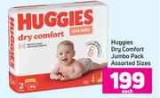 Huggies Dry Comfort Jumbo Pack (Assorted Sizes)-Each