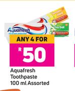 Aquafresh Toothpaste Assorted-For Any 4 x 100ml