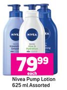 Nivea Pump Lotion Assorted-625ml Each 