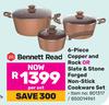 Bennett Read 6 Piece Copper & Rock Or Slate & Stone Forged Non Stick Cookware Set 801317/850014961-P