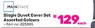 Mainstays Single Duvet Cover Set Assorted Colours 823885