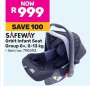 Safeway Orbit Infant Seat Group 0+, 0-13Kg 790492