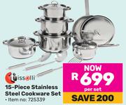 Tissolli 15 Piece Stainless Steel Cookware Set 725339-Per Set