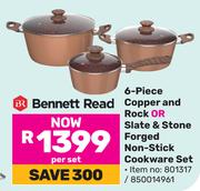 Bennett Read 6 Piece Copper & Rock Or Slate & Stone Forged Non Stick Cookware Set 801317/850014961-P