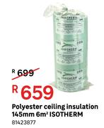 Isotherm Polyester Ceiling Insulation 145mm 6 Sqm