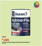 Duram Roof Paint Waterproofing Rubberflex Black-5 L