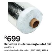 Reflective Insulation Single Sided Foil