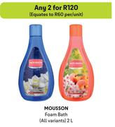 Mousson Foam Bath (All Variants)-For Any 2 x 2L