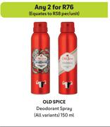 Old Spice Deodorant Spray (All Variants)-For Any 2 x 150ml