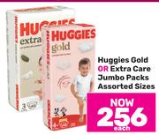Huggies Gold Or Extra Care Jumbo Packs (Assorted Sizes)-Each