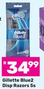 Gillette Blue 2 Disp Razors-5's Pack