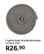 Fragram Super Strip Window Sealer 3 x 12mm x 5m