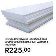  Swartland Insulation Extruded Polystyrene Smooth Bevel Insulation Board 3000 x 600 x 30