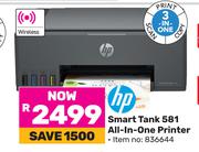 HP Smart Tank 581 All-In-one Printer