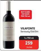 Vilafonte Seriously Old Dirt-750ml