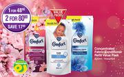 Comfort Concentrated Fabric Conditioner Refill Value Pack Assorted-800ml