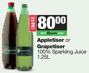 Appletiser Or Grapetiser 100% Sparkling Juice-For Any 2 x 1.25Ltr
