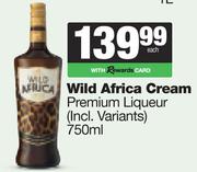 Wild Africa Cream Premium Liqueur (Incl Variants)-750ml