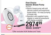 Nuk First Choice Electric Breast Pump