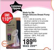 Tommee Tippee Made For Me Single Silicone Breast Pump