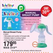 Baby Things Manual Breast Pump