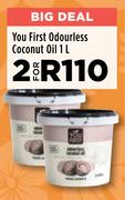 You First Odourless Coconut Oil-For 2 x 1L