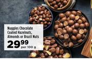 Nuggles Chocolate Coated Hazelnuts Almonds Or Brazil Nuts-Per 100g