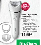 Philips Wet & Dry Epliator Series 8000
