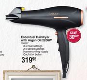 Carmen 2200W Escentual Hairdryer With Argan Oil 