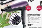 Philips Dry Care Thermo Balance Sensor Hairdryer 2200W