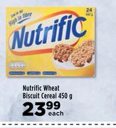 Nutrific Wheat Biscuit Cereal-450g Each