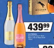 Luc Belaire Sparkling French Wine Rare Luxe Or Rare Rose-750ml Each