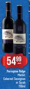 Porcupine Ridge Merlot, Cabernet Sauvignon Or Syrah-750ml Each
