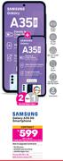 2 x Samsung Galaxy A35 5G Smartphone-On 1.3GB Red Top Up Core More Data + On Promo 80