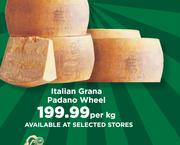 Italian Grana Padano Wheel-Per Kg