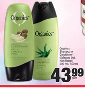 Organics Shampoo Or Conditioner (Selected Incl.Kids Range)-300ml/400ml Each