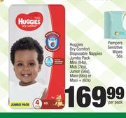 Huggies Dry Comfort Disposable Nappies Jumbo Pack-Per Pack