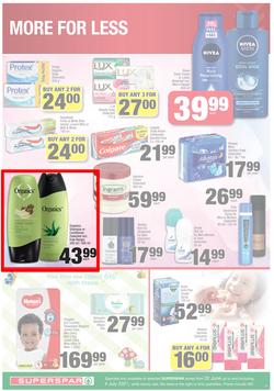 SUPERSPAR EASTERN CAPE : Our Best For less (22 June - 4 July 2021) Valid in Bluewater Bay, Despatch, Amalinda, Vincent, Knysna, Heather Park, Jeffrey's Bay, Rosehill, Leyvale, Sedgefield, Spandau, page 11